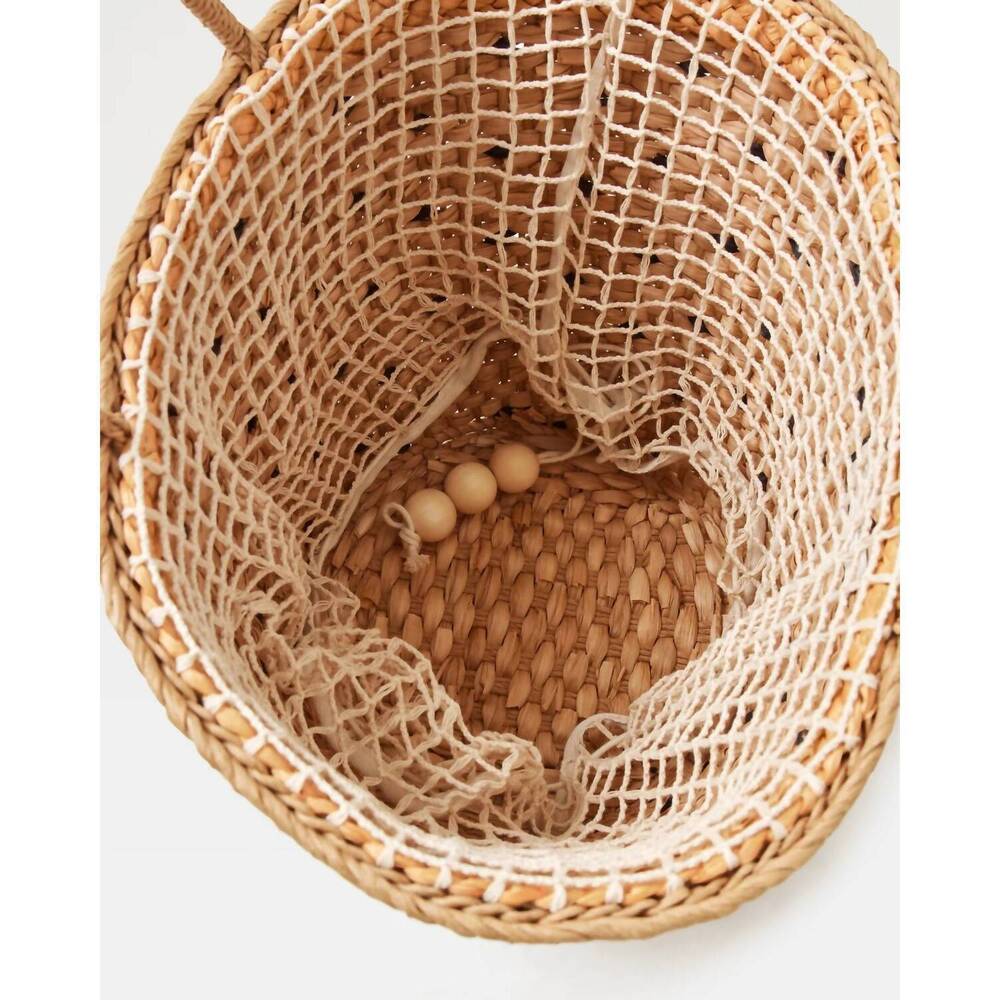 NEW L*SPACE women's palma nights bag in natural/black - Picture 3 of 4